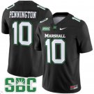 Chad Pennington Jersey #10 Marshall Thundering Herd Vapor Limited Football Black