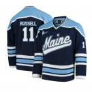 College NCAA 2024 Maine Black Bears #11 Charlie Russell Navy Hockey Jersey