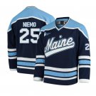 Maine Black Bears #25 Nicholas Niemo Navy Hockey Jersey College NCAA 2024