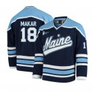 Maine Black Bears #18 Taylor Makar Navy Hockey Jersey College NCAA 2024
