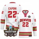 Denver University (D) NCAA Ice Hockey: Connor Capon Jersey #22 White