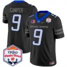 Cameron Camper Jersey #9 Boise State Broncos 2025 Fiesta Bowl Patch Vapor Black