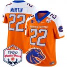 Doug Martin Jersey #22 Boise State Broncos 2025 Fiesta Bowl Patch Vapor Orange Alternate