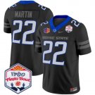 Doug Martin Jersey #22 Boise State Broncos 2025 Fiesta Bowl Patch Vapor Black