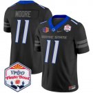 Kellen Moore Jersey #11 Boise State Broncos 2025 Fiesta Bowl Patch Vapor Black