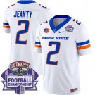 Ashton Jeanty Jersey #2 Boise State Broncos 2024 Championship Vapor White