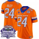 Dylan Riley Jersey #24 Boise State Broncos 2024 Championship Vapor Orange