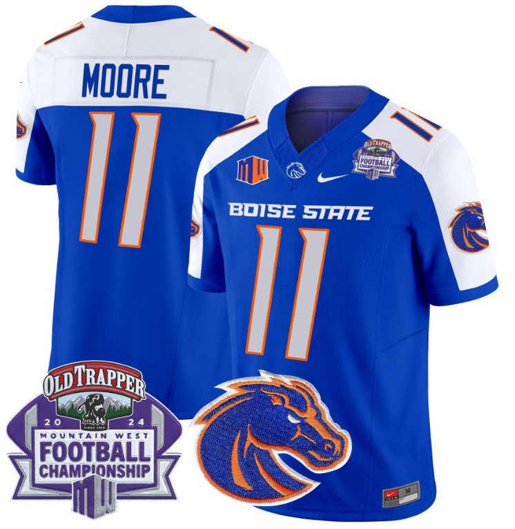 Kellen Moore Jersey #11 Boise State Broncos 2024 Championship Vapor Royal Alternate
