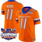 Kellen Moore Jersey #11 Boise State Broncos Back To Back Champions Orange