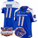 Kellen Moore Jersey #11 Boise State Broncos Back To Back Champions Royal Alternate