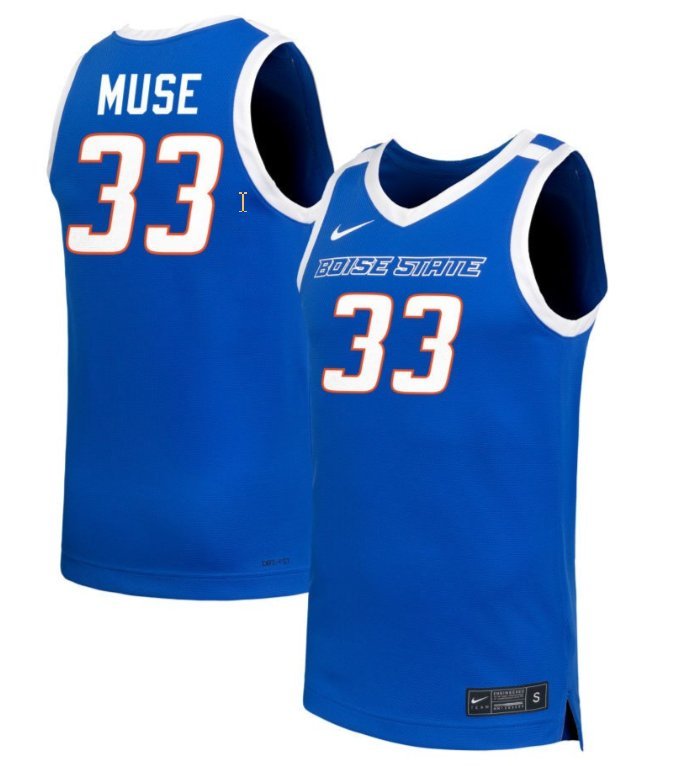 Abby Muse Jersey #33 Boise State Broncos NIL Basketball Royal