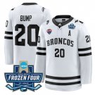 Alex Bump Jersey #20 Western Michigan Broncos 2025 Frozen Four Patch Stitched White