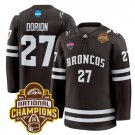 Dan Dorion Jersey #27 Western Michigan Broncos 2025 National Champions Patch Premium Brown