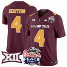 Cam Skattebo Jersey #4 Arizona State Sun Devils 2025 Peach Bowl Maroon