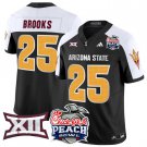 DeCarlos Brooks Jersey #25 Arizona State Sun Devils 2025 Peach Bowl Black Alternate
