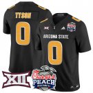 Jordyn Tyson Jersey #0 Arizona State Sun Devils 2025 Peach Bowl Black