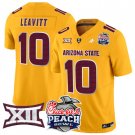 Sam Leavitt Jersey #10 Arizona State Sun Devils 2025 Peach Bowl Gold