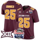 DeCarlos Brooks Jersey #25 Arizona State Sun Devils 2025 Peach Bowl Maroon