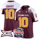 Sam Leavitt Jersey #10 Arizona State Sun Devils 2025 Peach Bowl Maroon Alternate
