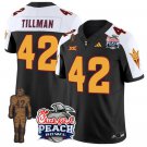 Pat Tillman Jersey #42 Arizona State Peach Bowl Patch Football Black Alternate