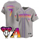 Corbin Carroll Jersey #7 Arizona Diamondbacks 2025 City Connect Concept Stitched Gray