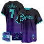 Corbin Carroll Jersey #7 Arizona Diamondbacks Serpientes City Connect Stitched Black Purple