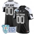 Custom West Virginia Mountaineers Jersey 2025 Miami Beach Bowl Patch Alternate