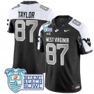Kole Taylor Jersey #87 West Virginia Mountaineers 2025 Miami Beach Bowl Alternate