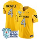 CJ Donaldson Jr Jersey #4 West Virginia Mountaineers 2025 Miami Beach Bowl Goal