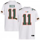 Carson Beck Jersey White Miami Hurricanes #11 NCAA Football 2025 Stitched