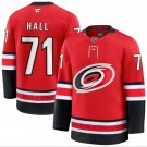 Men's Taylor Hall Jersey #71 Carolina Hurricanes All Stitched Red