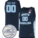 Custom North Carolina Tar Heels Jersey Basketball Stiched Navy