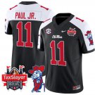 Chris Paul Jr Jersey #11 Ole Miss Rebels 2024 Gator Bowl V2 Black Alternate