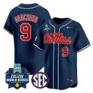 Miali Guachino Jersey #9 Ole Miss Rebels Softball 2025 World Series Navy