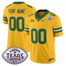 Custom Baylor Bears Jersey 2024 Texas Bowl Patch Football Stitched Gold