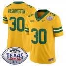 Bryson Washington Jersey #30 Baylor Bears 2024 Texas Bowl Football Stitched Gold