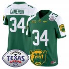 Josh Cameron Jersey #34 Baylor Bears 2024 Texas Bowl Football Green Alternate