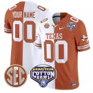 Custom Texas Longhorns Jersey Name, Number Cotton Bowl Patch Stitched Split