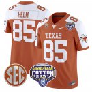 Gunnar Helm Jersey #85 Texas Longhorns Cotton Bowl Patch Orange Alternate