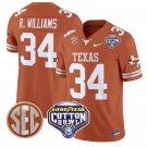 Ricky Williams Jersey #34 Texas Longhorns Cotton Bowl Patch Texas Orange