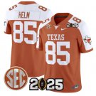 Gunnar Helm Jersey #85 Texas Longhorns 2025 CFP Final Patch Orange Alternate