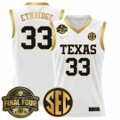 Kamie Ethridge Jersey #33 Texas Longhorns 2025 Sec Final Four Patch White Gold
