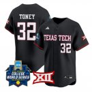 Hailey Toney Jersey #32 Texas Tech Red Raiders 2025 World Series Stitched Black