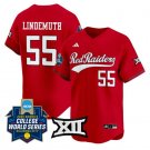 Bailey Lindemuth Jersey #55 Texas Tech Softball 2025 World Series Stitched Red