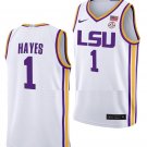 Cam Hayes Jersey LSU Tigers College Basketball Limited White #1