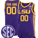 Custom Lsu Tigers Jersey College Basketball Stiched Game Purple