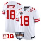 Isaiah Neyor Jersey #18 Nebraska Cornhuskers 2025 Pinstripe Bowl White