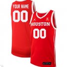 Custom Houston Cougars Jersey College Basketball Stiched Red