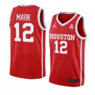 Men's #12 Tramon Mark Jersey Houston Cougars College Basketball Jerseys Red