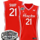 Emanuel Sharp Jersey #21 Houston Cougar 2025 Big 12 Champions Red